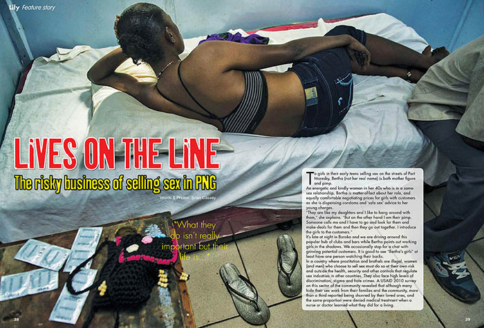 Lily Magazine article on Sex in Papua New Guinea - words and images by Brian Cassey