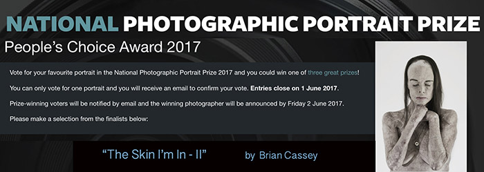 National Photographic Portrait Prize 2017 - "The Skin I'm In - II" - by Brian Cassey