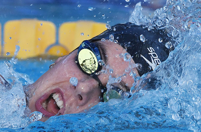Pan Pacific Para Games - Aurelie Rivard - World record 400 metre freestyle - image by Brian Cassey