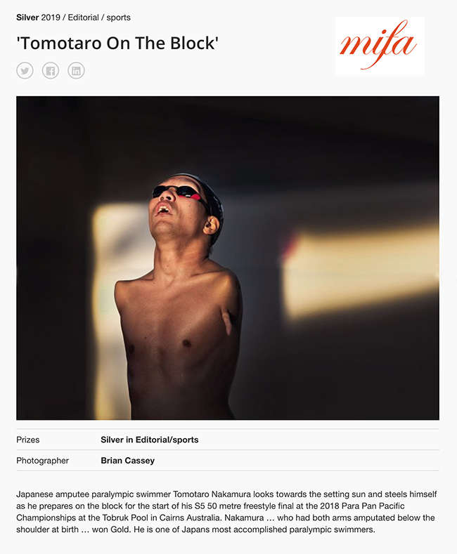 MIFA - Moscow International Foto Awards - Winner Editorial Sport - 'Tomotaro on the Block' - image by Brian Cassey