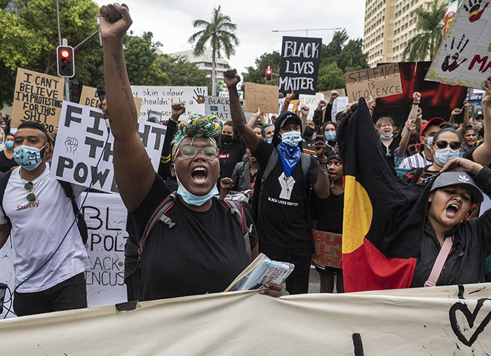 'Black Lives Matter' Protest Cairns - George Floyd - Aboroiginal Deaths in Custody - images by Brian Cassey 