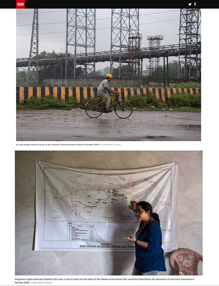 CNN story 'The One Chance We Have' on Covid-19 pandemic hastening a global climate catastrophe - images by Brian Cassey