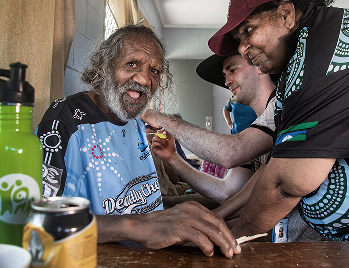 'Covid Vax & Ice Cream' - images of the covid vaccine door to door rollout in the indigenous community of Yarrabah, north Queensland - by Brian Cassey ©
