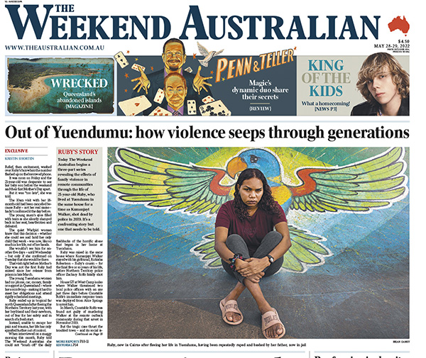 Ruby from Yuenemudu - story by Kristin Shorten, images by Brian Cassey - The Australian