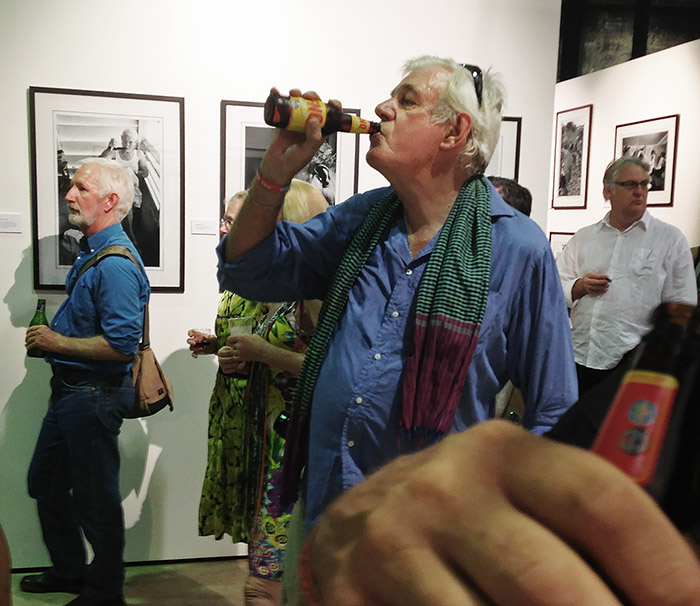 War Photojournalist Tim Page at Cairns launch of 'WAR - Degrees South' at The Tanks, Cairns - image by Brian Cassey