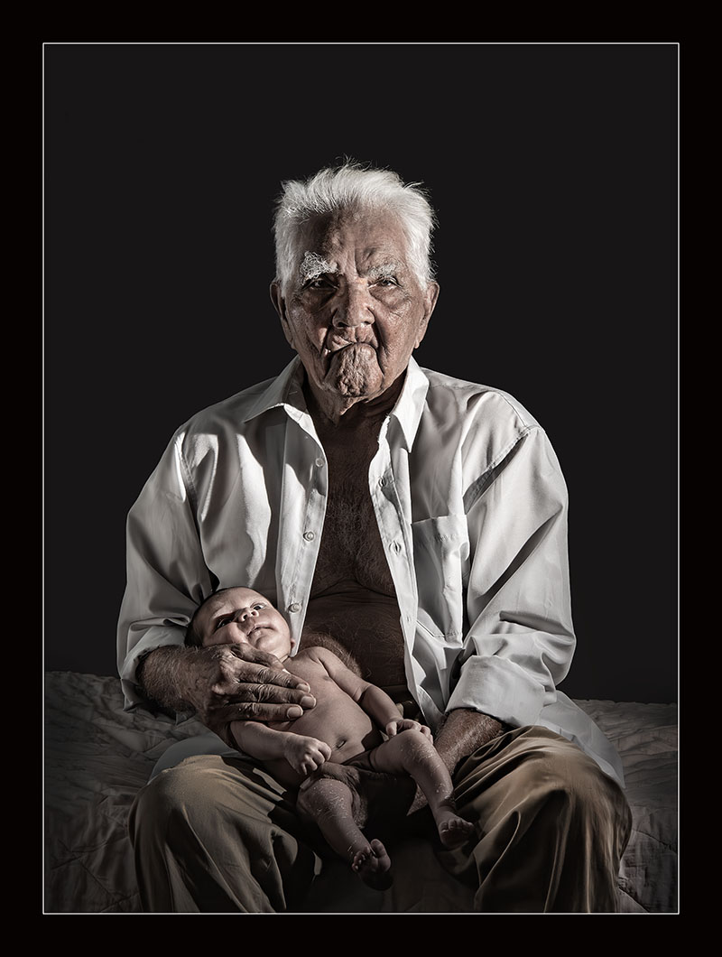 2023 IRIS Portrait Awards - Perth Centre for Photography - "100 Years & 3 Weeks - Alf Neal OAM" - image by Brian Cassey