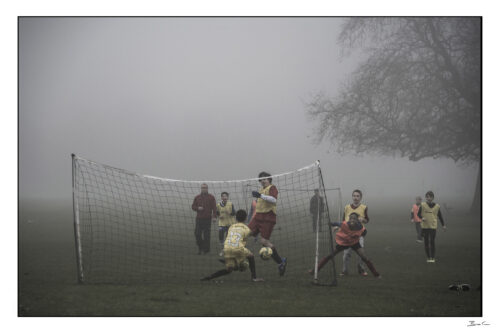 "Football - Clapham Common London" - 2016 - Signed Collectors Print by Brian Cassey